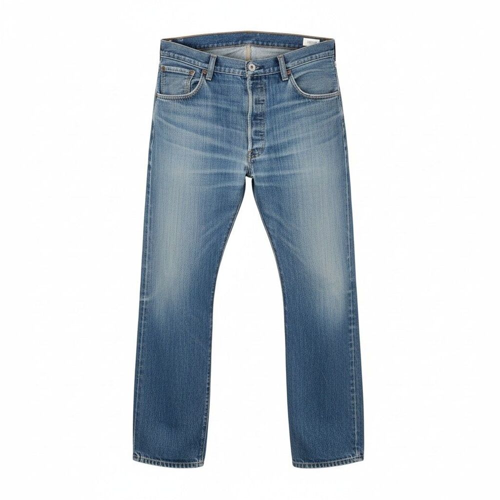 Levis 501 Jeans Mens 38x29 Medium Wash Button Fly Straight Fit 100% Cotton